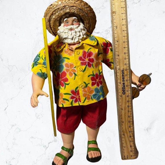 Surfing Santa Clothique by Possible Dreams with Surfboard and Sunglasses.Vintage - Picture 3 of 12